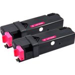 Pack de 2 Dell 593-10261 (WM138 / KU055) toner compatibles haute capacité magenta (Ink Hero)