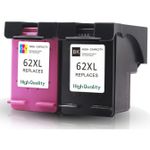 Pack de 2 HP 62XL cartouches d'encre compatibles haute capacité (Ink Hero)