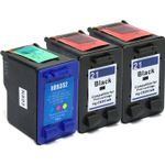 Pack de 3 HP 21 & 22 cartouches d'encre compatibles (Ink Hero)