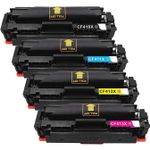 Pack de 4 HP 410X toner compatibles haute capacité (Ink Hero)