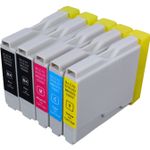 Pack de 5 Brother LC970 cartouches d'encre compatibles (Ink Hero)