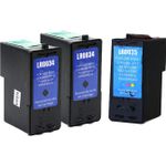 Pack de 3 Lexmark 34XL & 35XL cartouches d'encre compatibles haute capacité (Ink Hero)