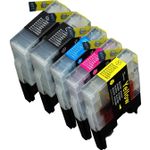 Pack de 5 Brother LC1240 (LC1220) cartouches d'encre compatibles haute capacité (Ink Hero)