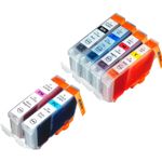 Pack de 6 Canon CLI-8 cartouches d'encre compatibles (Ink Hero)