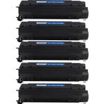 Pack de 5 HP 55X (CE255X) toner compatibles haute capacité noir (Ink Hero)