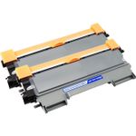 Pack de 2 Brother TN2220 (TN2210) toner compatibles haute capacité noir (Ink Hero)