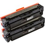 Pack de 2 HP 201X / CF400X (201A / CF400A) toner compatibles haute capacité noir (Ink Hero)