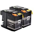 Pack de 2 Brother LC129BK cartouches d'encre compatibles ultra haute capacité (Ink Hero)