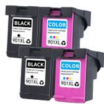 Pack de 4 HP 901XL cartouches d'encre compatibles haute capacité (Ink Hero)