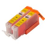 Pack de 2 Canon CLI-551XL cartouches d'encre compatibles haute capacité jaune (Ink Hero)