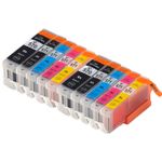 Pack de 10 Canon PGI-570XL & CLI-571XL cartouches d'encre compatibles haute capacité (Ink Hero)