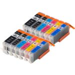 Pack de 12 Canon PGI-580XXL & CLI-581XXL cartouches d'encre compatibles super haute capacité (Ink Hero)