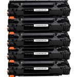 Pack de 5 HP 36A (CB436A) toner compatibles noir (Ink Hero)