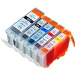 Pack de 5 Canon PGI-5 & CLI-8 cartouches d'encre compatibles (Ink Hero)