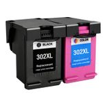 Pack de 2 HP 302XL cartouches d'encre compatibles haute capacité (Ink Hero)