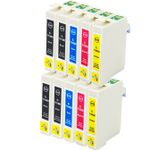 Pack de 10 Epson T0715 cartouches d'encre compatibles (Ink Hero)