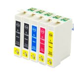 Pack de 5 Epson T0715 cartouches d'encre compatibles (Ink Hero)