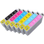 Pack de 6 Epson T0807 cartouches d'encre compatibles (Ink Hero)