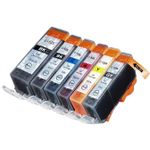 Pack de 6 Canon PGI-520 & CLI-521 cartouches d'encre compatibles (Ink Hero)