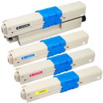 Pack de 4 Oki C301, C321 toner compatibles (Ink Hero)