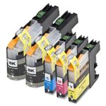 Pack de 5 Brother LC127 & LC125 cartouches d'encre compatibles super haute capacité (Ink Hero)