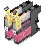 Pack de 2 Brother LC223 (LC221) cartouches d'encre compatibles haute capacité magenta (Ink Hero)