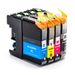 Pack de 4 Brother LC227 & LC225 cartouches d'encre compatibles super haute capacité (Ink Hero)