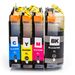 Pack de 4 Brother LC227 & LC225 cartouches d'encre compatibles super haute capacité (Ink Hero)