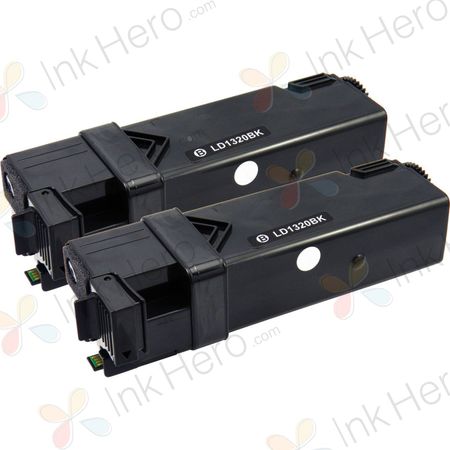 Pack de 2 Dell 593-10258 (DT615) toner compatibles haute capacité noir (Ink Hero)