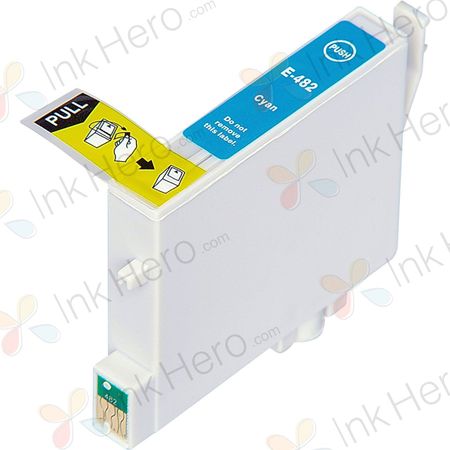 Epson T0482 cartouche d'encre compatible cyan (Ink Hero)