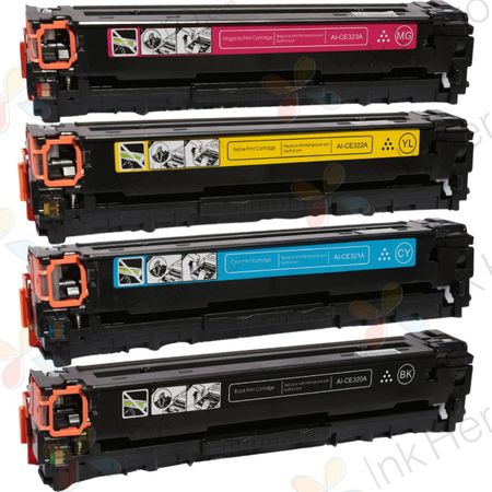 Pack de 4 HP 128A toner compatibles (Ink Hero)