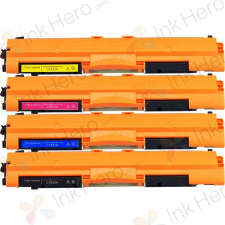 Pack de 4 HP 130A toner compatibles (Ink Hero)