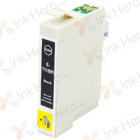 Epson T0711 cartouche d'encre compatible noir (Ink Hero)