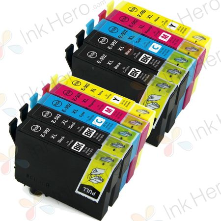 Pack de 10 Epson 502XL cartouches d'encre compatibles haute capacité (Ink Hero)