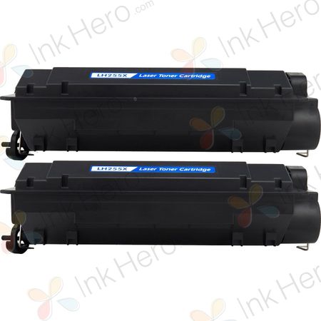 Pack de 2 HP 55X (CE255X) toner compatibles haute capacité noir (Ink Hero)