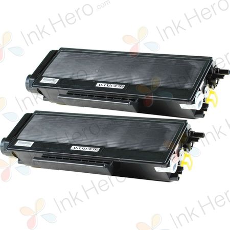 Pack de 2 Brother TN3170 (TN3130) toner compatibles haute capacité noir (Ink Hero)