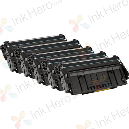 Pack de 5 HP 87A (CF287A) toner compatibles noir (Ink Hero)