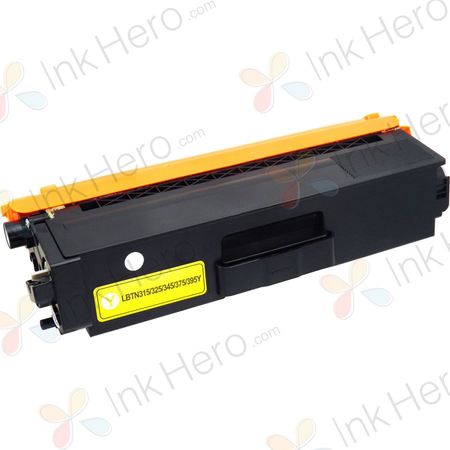 Brother TN325Y (TN320Y) toner compatible haute capacité jaune (Ink Hero)