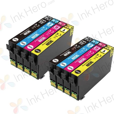 Pack de 8 Epson 405XL cartouches d'encre compatibles haute capacité (Ink Hero)