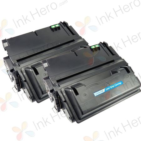 Pack de 2 HP 45A (Q5945A) toner compatibles noir (Ink Hero)