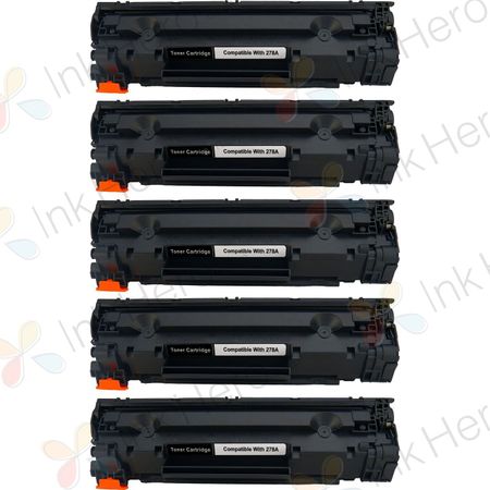 Pack de 5 HP 78A (CE278A) toner compatibles noir (Ink Hero)