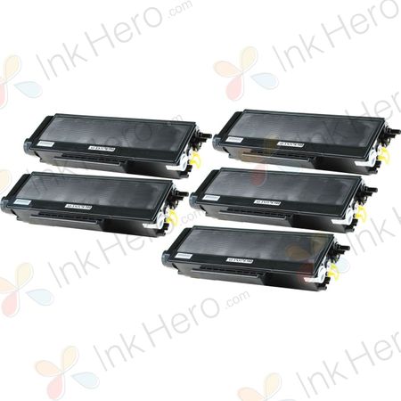 Pack de 5 Brother TN3170 (TN3130) toner compatibles haute capacité noir (Ink Hero)