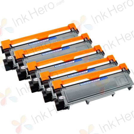 Pack de 5 Brother TN2320 (TN2310) toner compatibles haute capacité noir (Ink Hero)