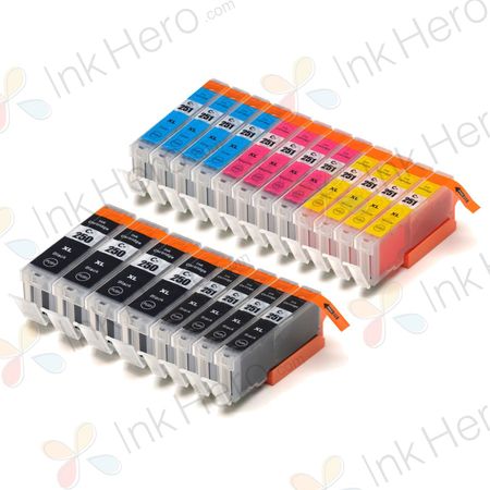 Pack de 20 Canon PGI-550XL & CLI-551XL cartouches d'encre compatibles haute capacité (Ink Hero)