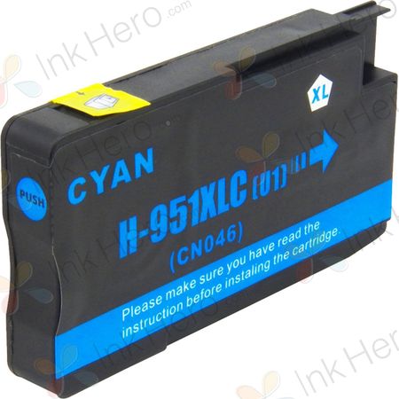 HP 951XL (CN046AE) cartouche d'encre compatible haute capacité cyan (Ink Hero)