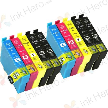 Pack de 10 Epson 603XL cartouches d'encre compatibles haute capacité (Ink Hero)