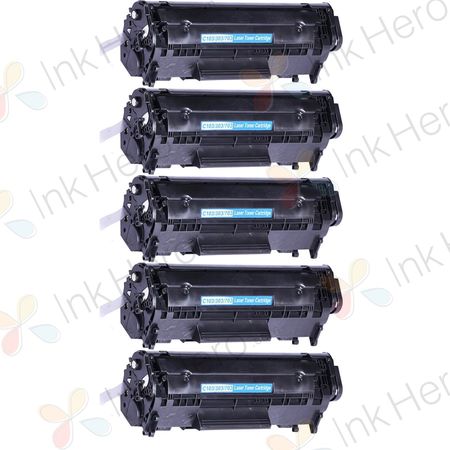 Pack de 5 Canon 703 toner compatibles noir (Ink Hero)