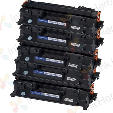 Pack de 5 Canon 719 toner compatibles noir (Ink Hero)