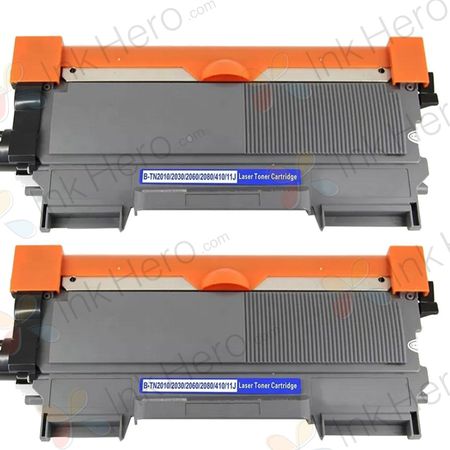 Pack de 2 Brother TN2010 toner compatibles noir (Ink Hero)