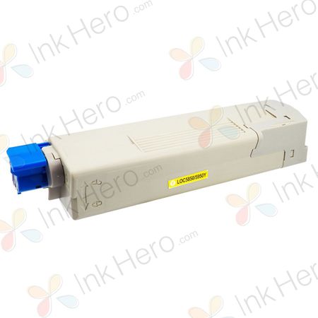 Oki 43865721 toner compatible jaune (Ink Hero)